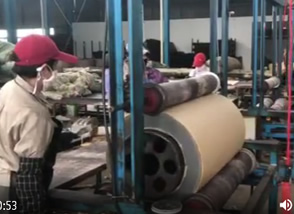 Mineral, stone, rock wool pipe section process/rolling production line