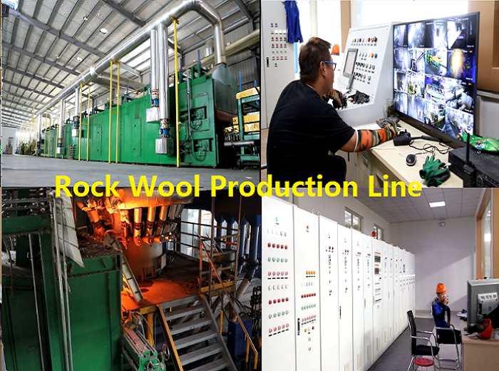 Mineral/stone/rock wool production line and rock wool machine