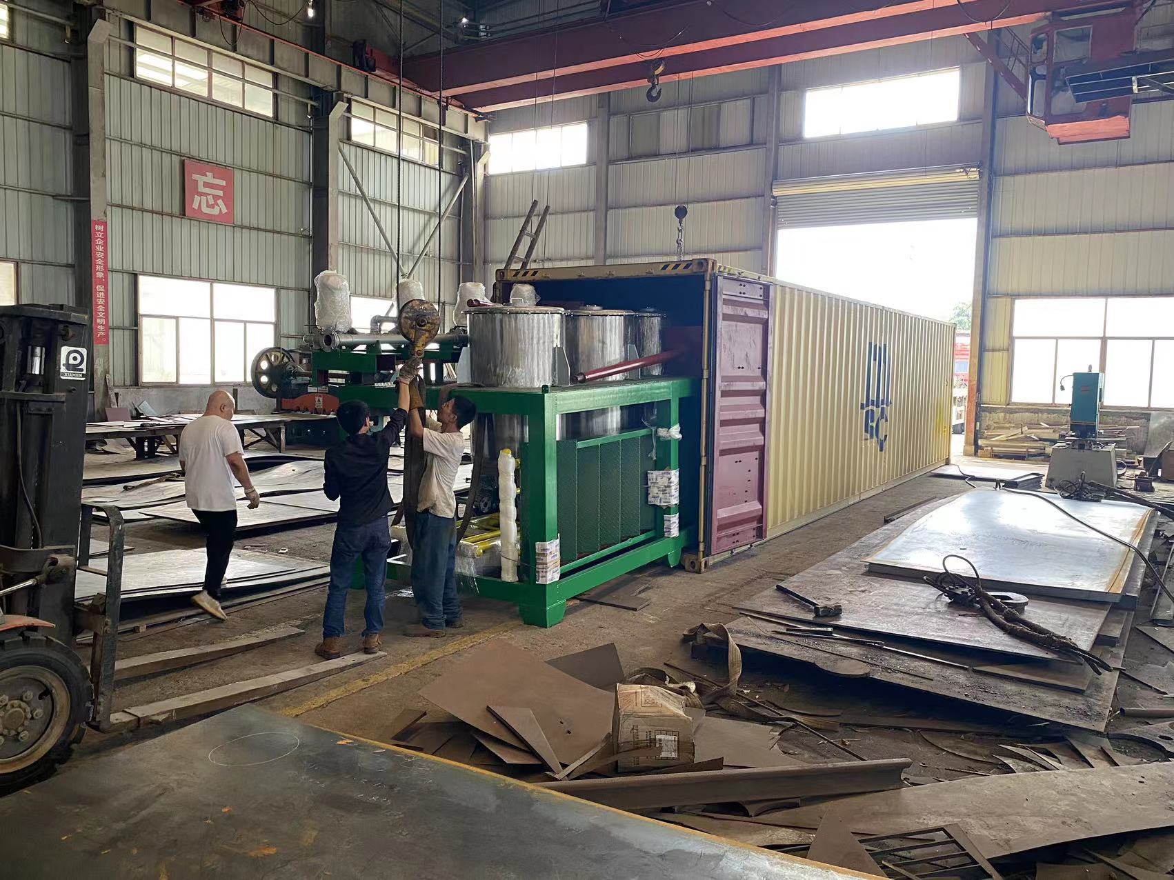 Resin Batching Plant System-Loading for Shipment