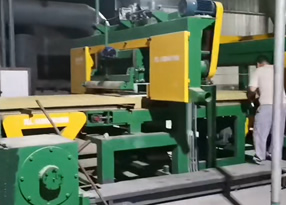 Rock wool production line-cutting section